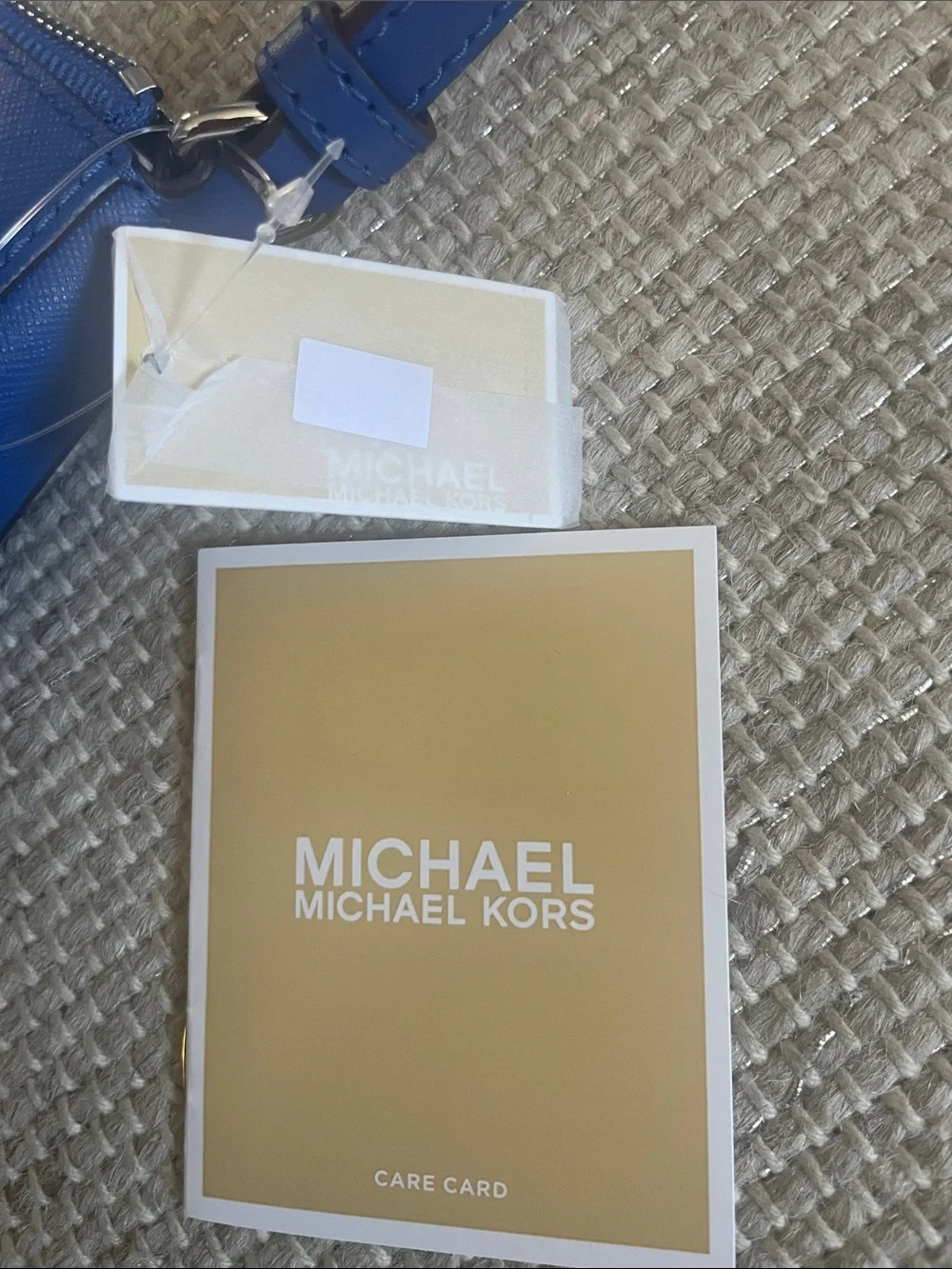 Michael Kors Royal Blue Saffiano Leather Crossbody Bag